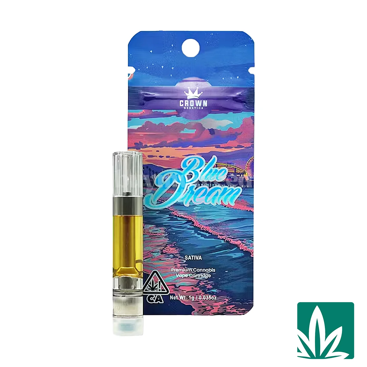 Crown Genetics 510 Cart (1g) – Blue Dream
