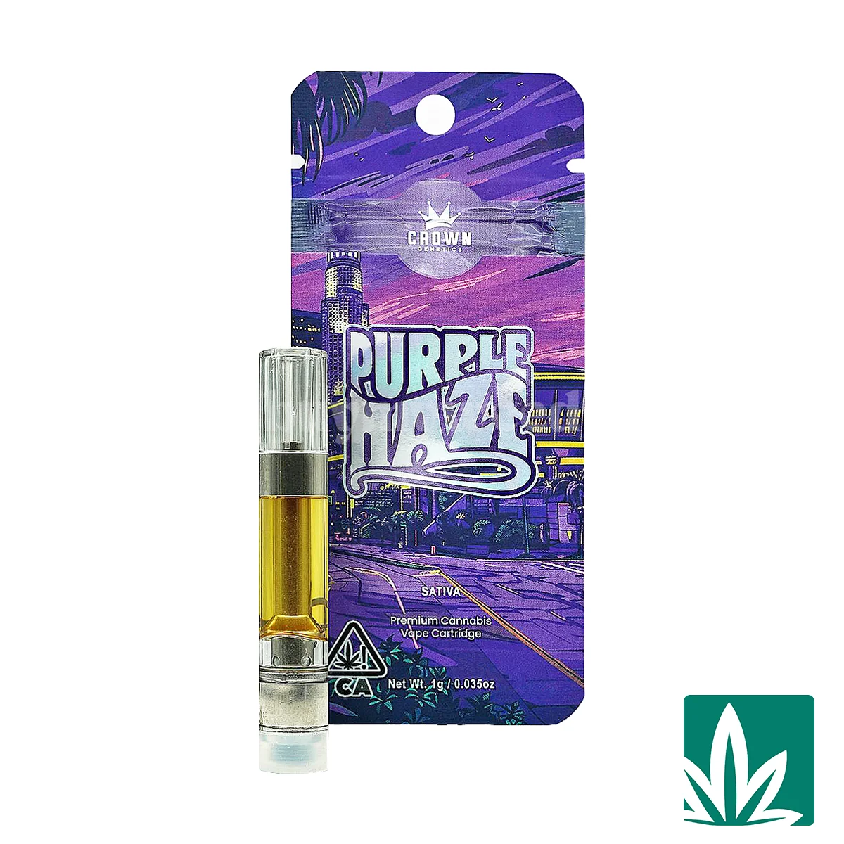 Crown Genetics 510 Cart (1g) – Purple Haze