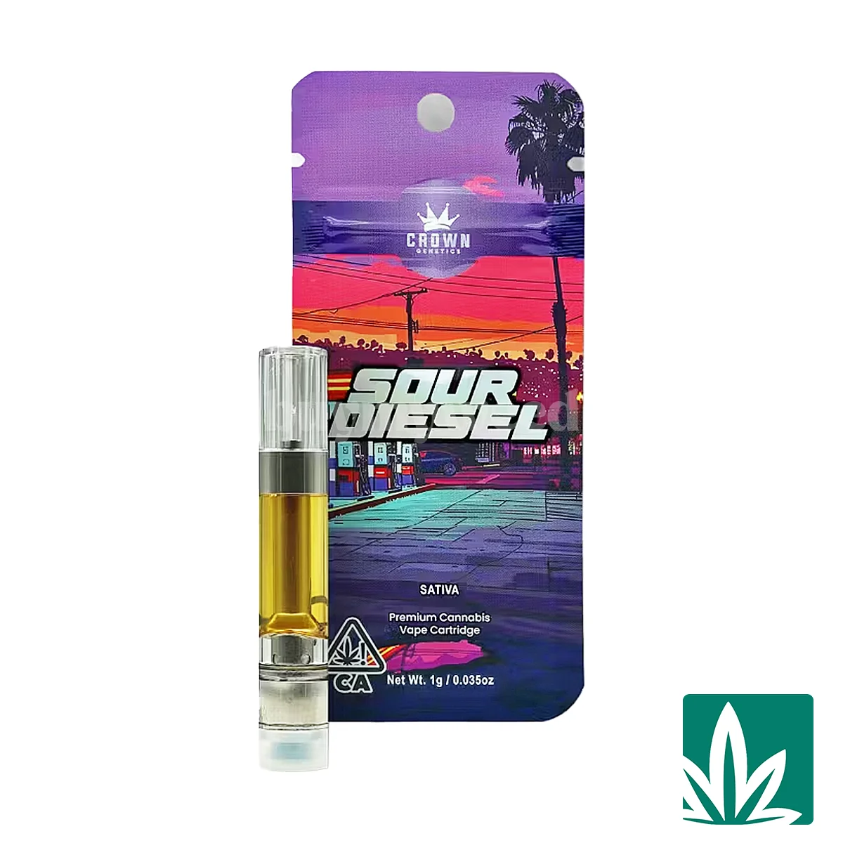 Crown Genetics 510 Cart (1g) – Sour Diesel